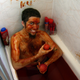 Illustration for article titled Topless Bathing Man Covered In Ketchup